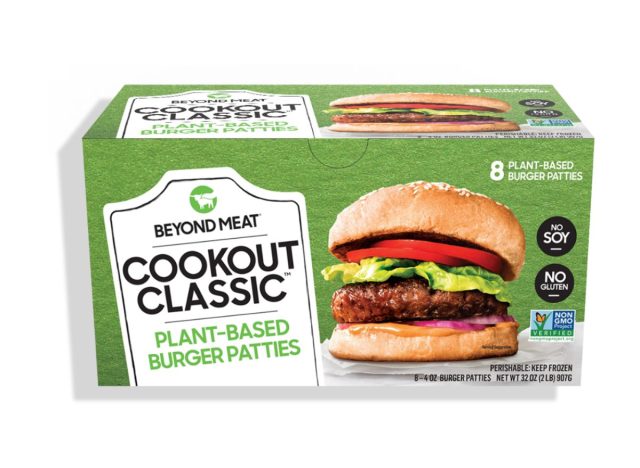 In addition to the classic meat cooking Plant-based frozen burgers