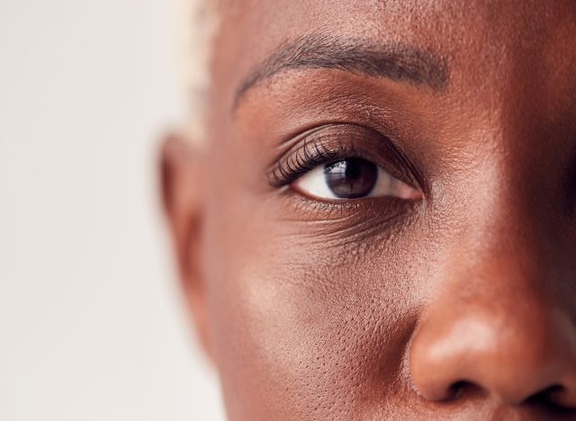 Close up on woman's eye