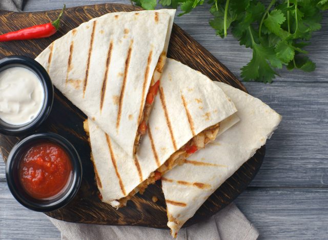 Grill quesadilla