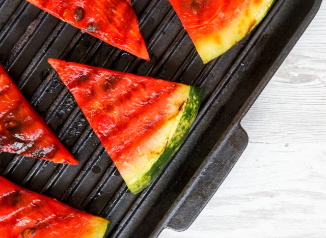 Grill watermelon