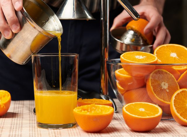 Freshly squeezed orange juice