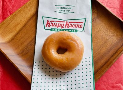 Krispy Kreme glazed donut napkin