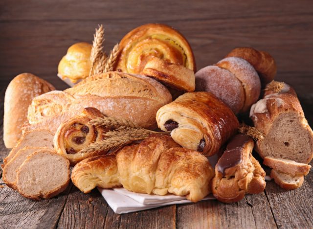 assorted pastries and bread