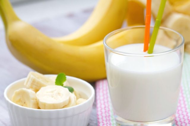 bananas and milk