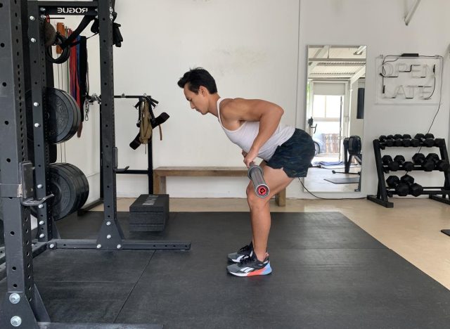 barbell row for rapid weight loss