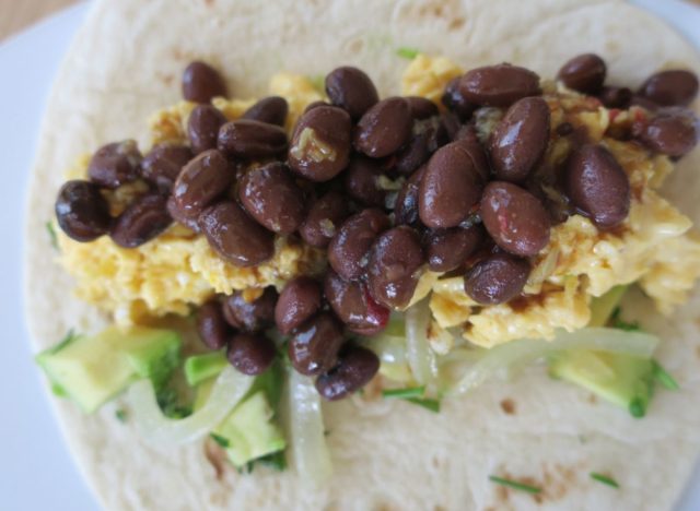 beans breakfast burrito