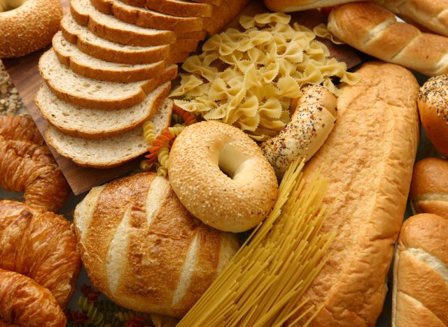 types of bread and pasta
