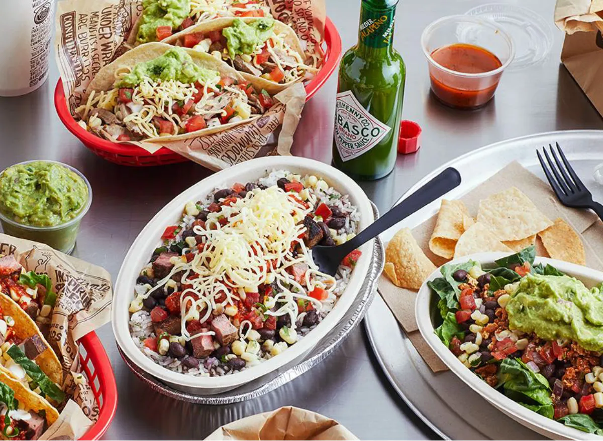 chipotle burrito bowls and tacos