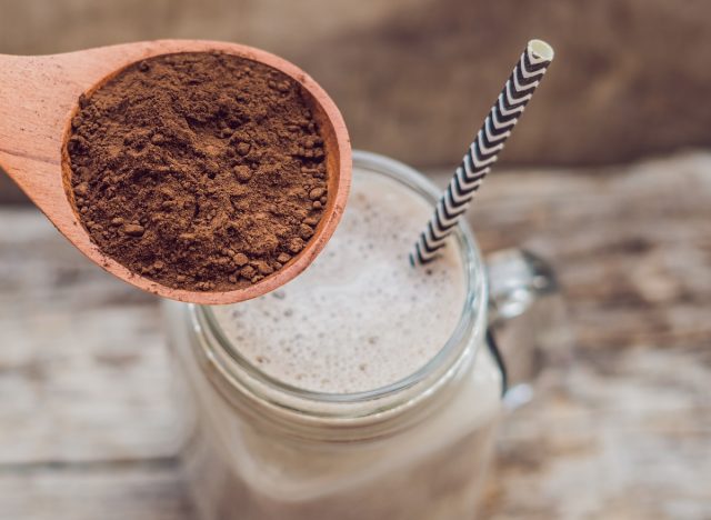 chocolate plant protein shake