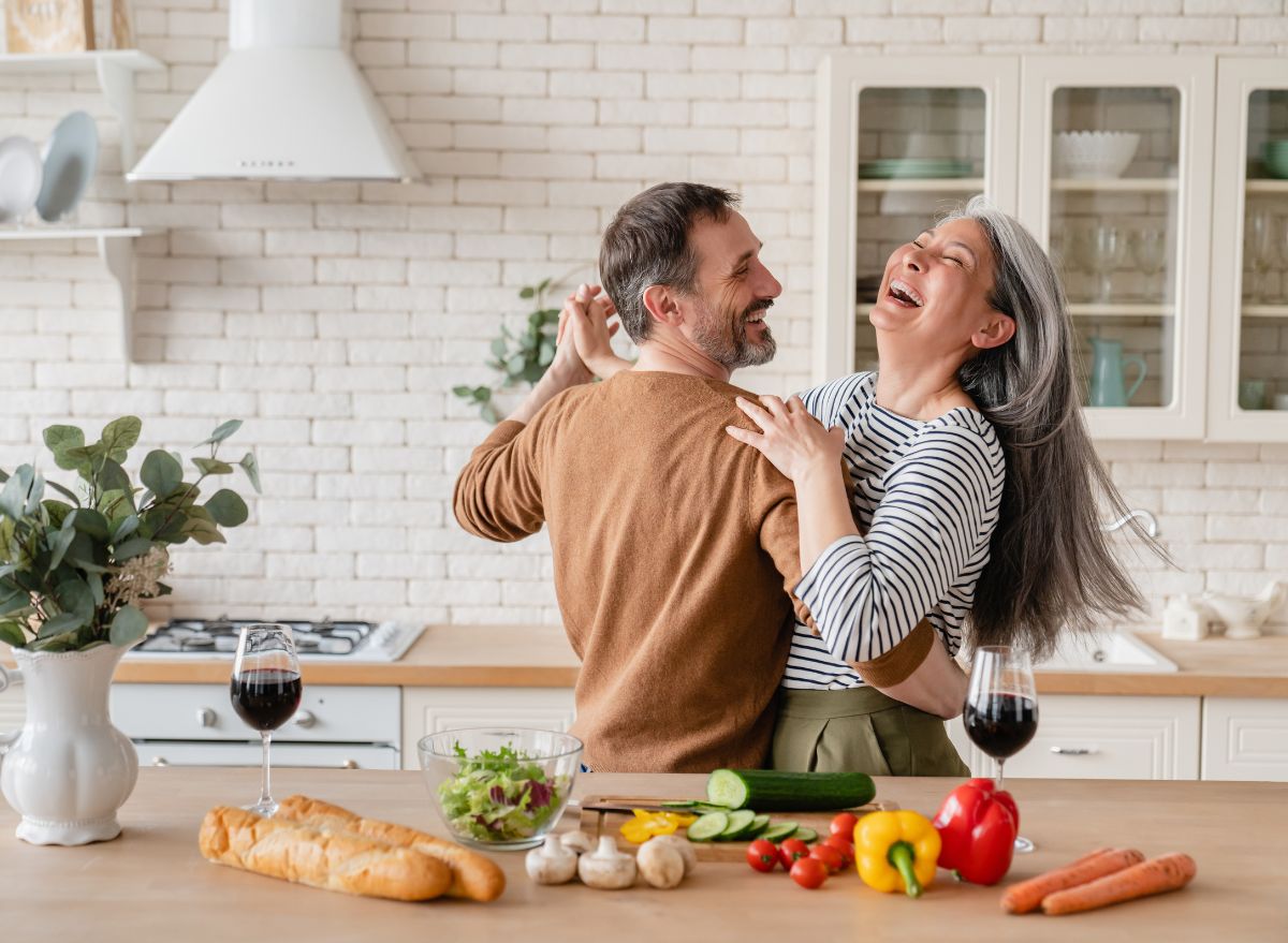 dancing in the kitchen