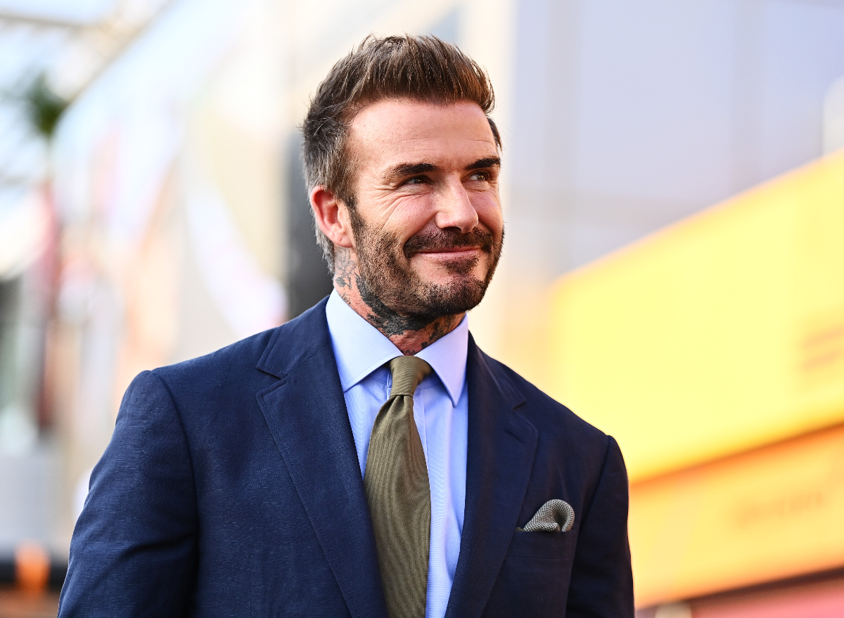 david beckham blue suits