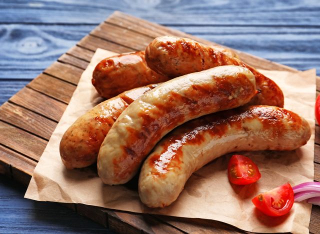 grilled sausages