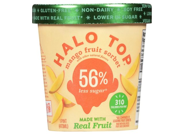 halo top mango fruit sorbet