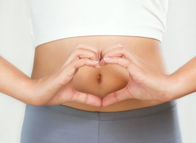 Heart lock on stomach, good digestion