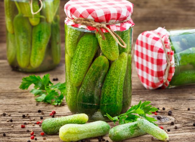 jars of pickles