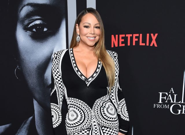mariah carey at "a fall from grace" premiere