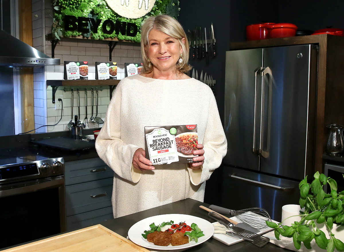martha stewart cooking in kitchen
