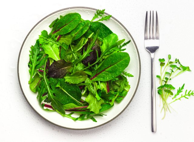 mixed leafy greens