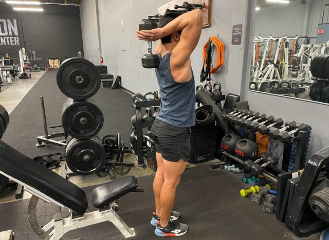overhead triceps extension to get rid of bat wings for good