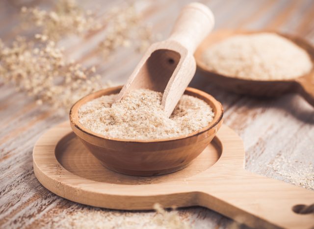 psyllium husk in bowl