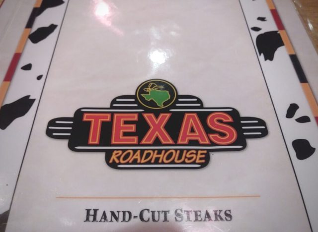 texas roadhouse menu