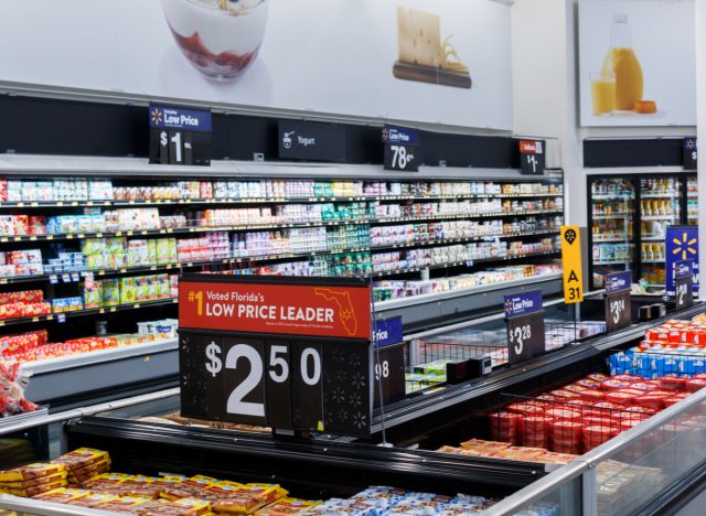 walmart refrigerated food section