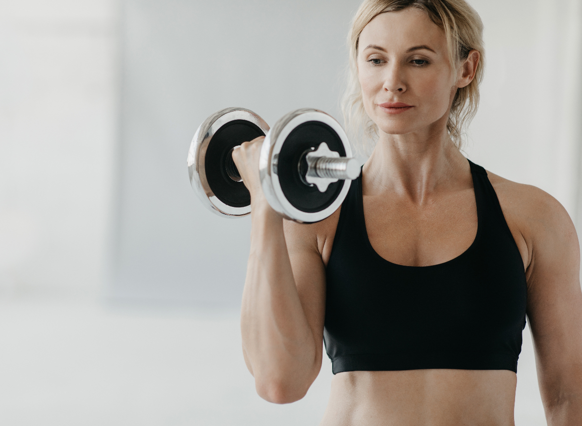 Get Rid of Arm Jiggle With These Free Weight Exercises, Trainer Says — Eat This Not That