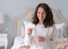 woman side effects cbd and melatonin for good sleep