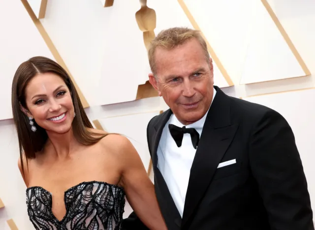 Christine Baumgartner and Kevin Costner