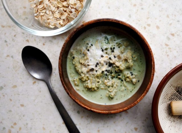 Crockpot Matcha Oatmeal