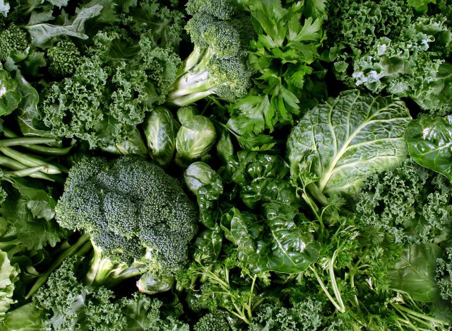 A bunch of leafy greens