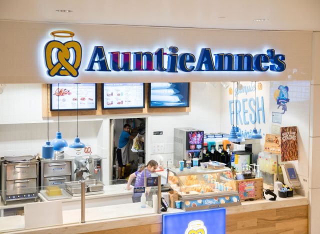 Auntie Annie's Pretzels in the mall