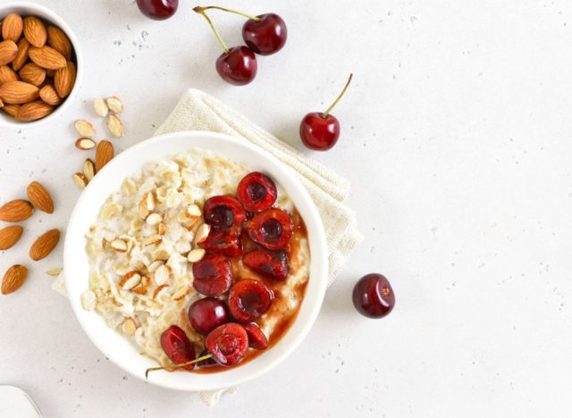 cherry almond oatmeal