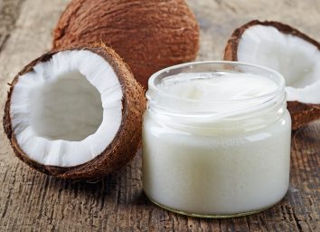 coconut oil and fresh coconuts