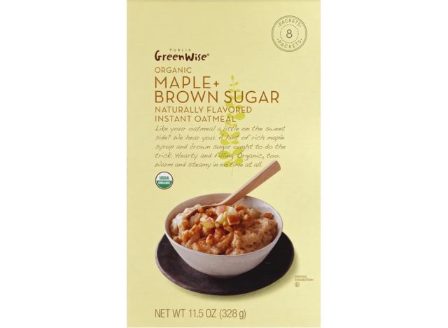 greenwise organic maple + brown sugar instant oatmeal