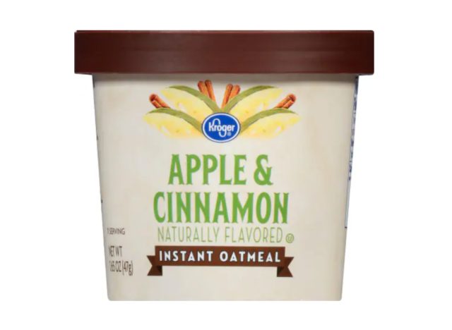 kroger apple & cinnamon instant oatmeal