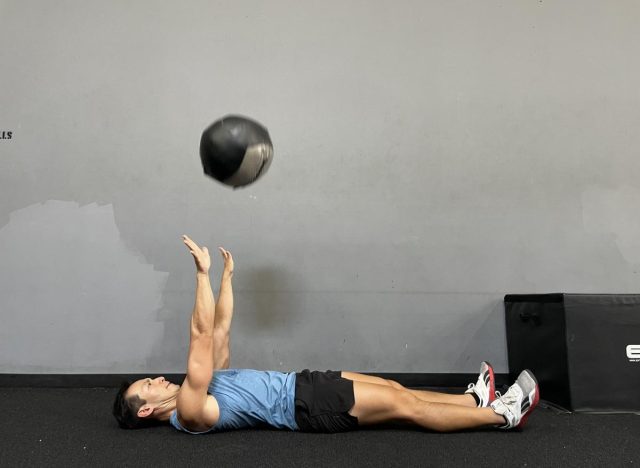 medicine ball chest press