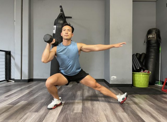 cossack squat gut-burning exercises