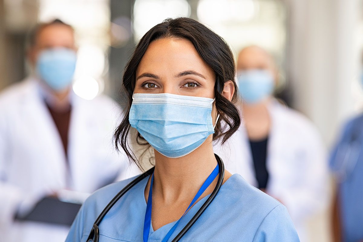 Close,Up,Face,Of,Confident,Female,Nurse,Covid, doctor