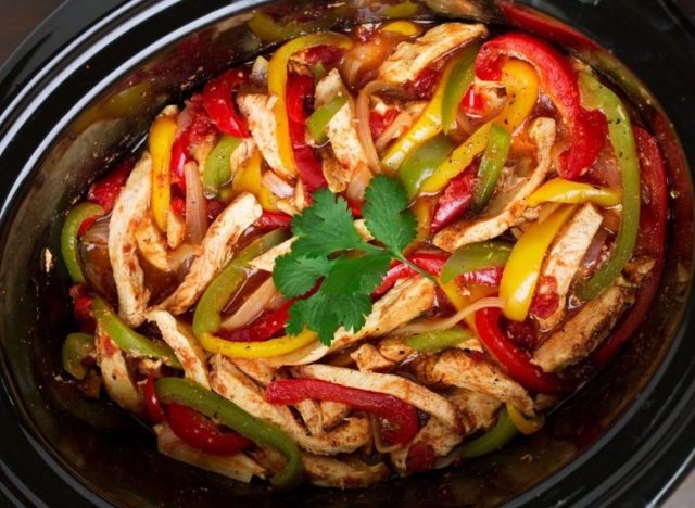 slow cooker fajitas