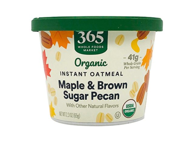 whole foods organic maple & brown sugar pecan instant oatmeal