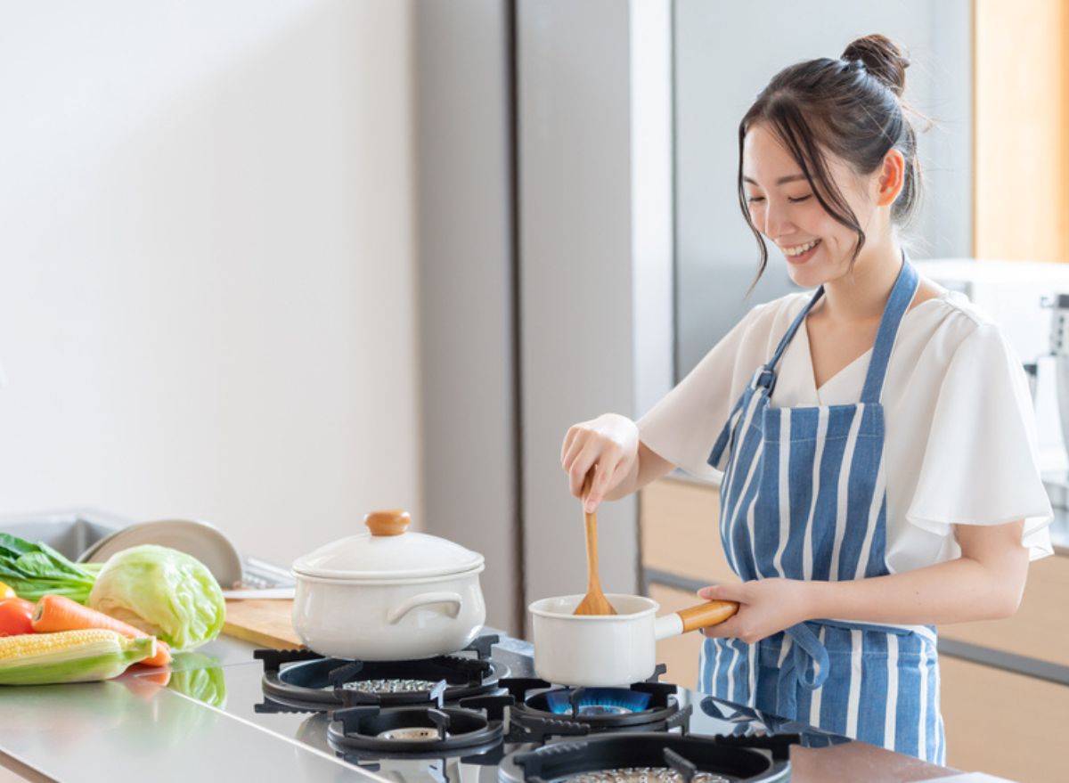 Woman cooking