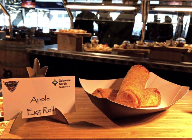 Apple Pie Egg Rolls at Comerica Park