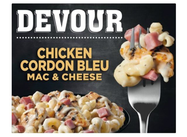 Devour Frozen Chicken Cordon Bleu Mac and Cheese