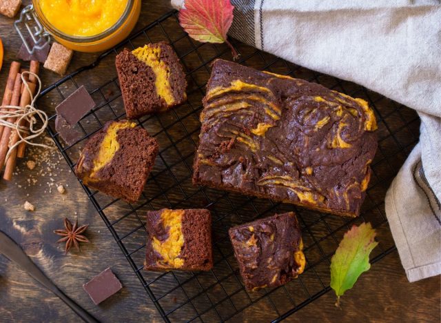 Pumpkin brownie