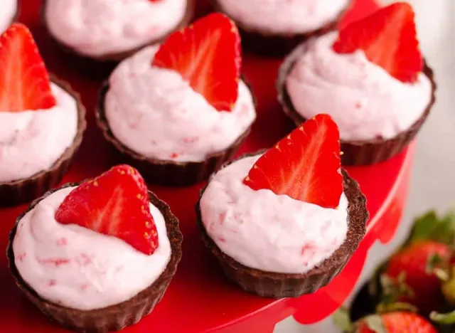 Strawberry Dark Chocolate Mini Dessert Cups