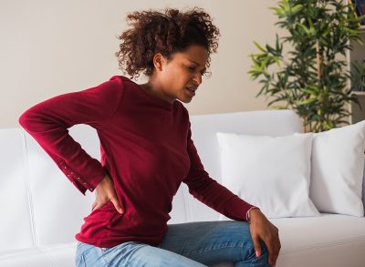 Woman with chronic pain