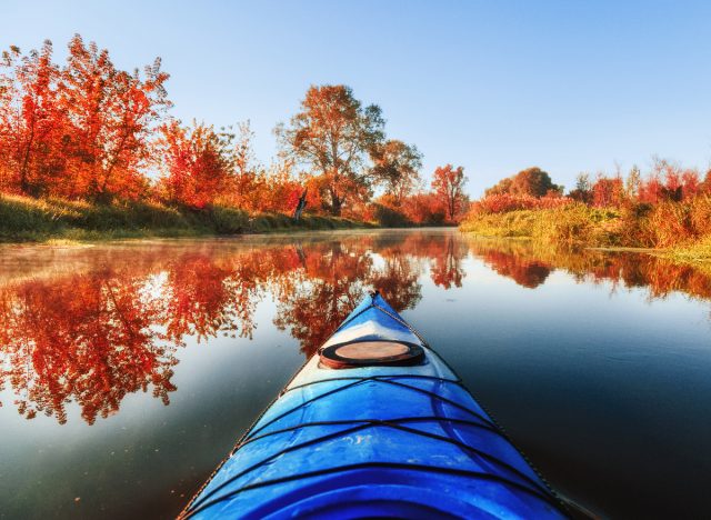 autumn kayaking