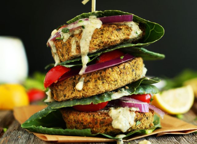 baked falafel burgers