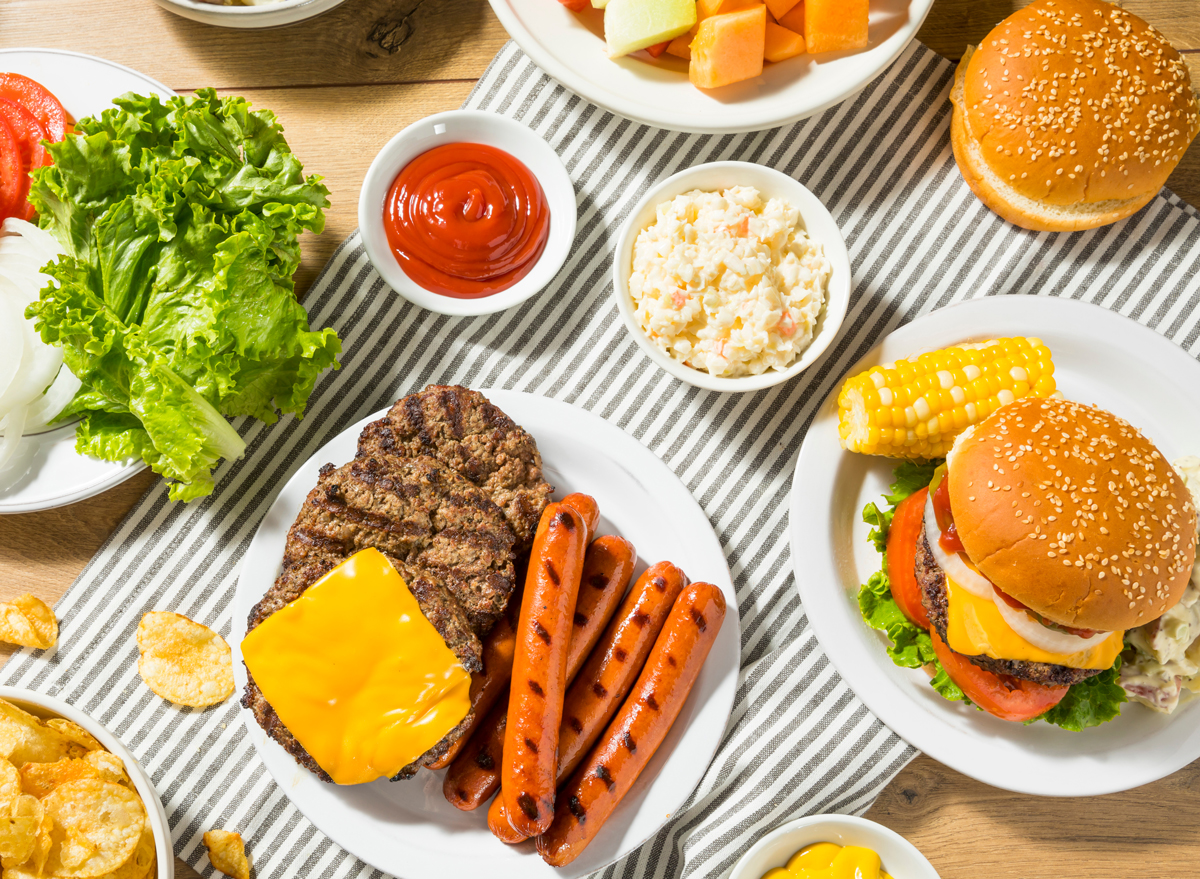 bbq cookout spread